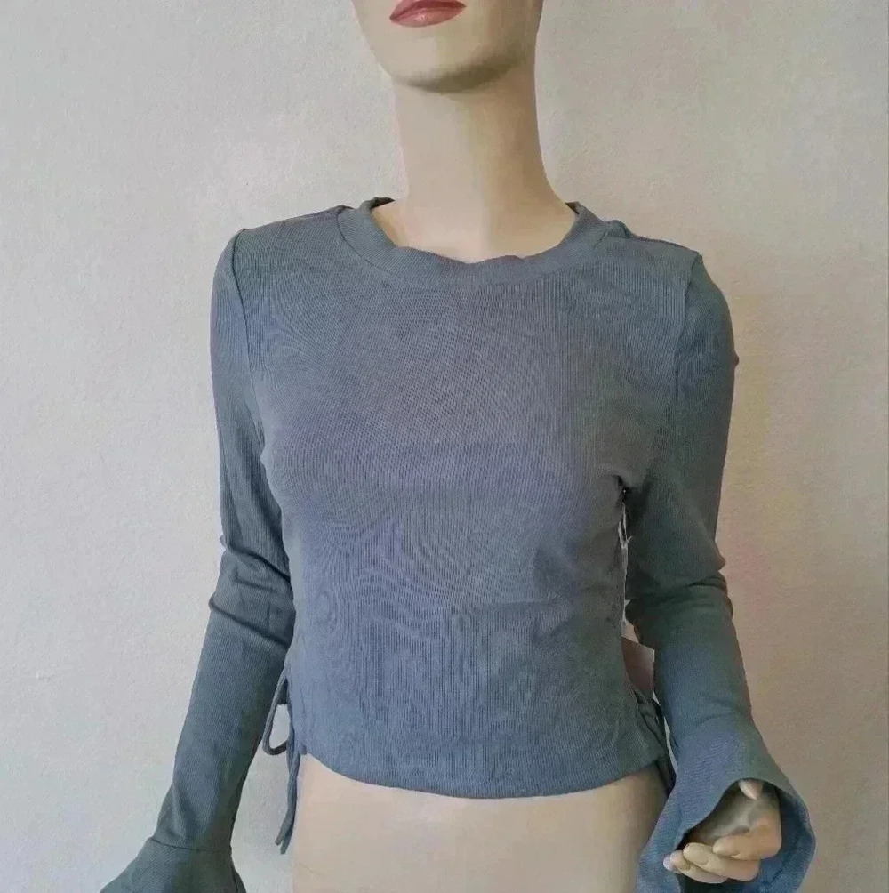 TEE RIBBED CROP